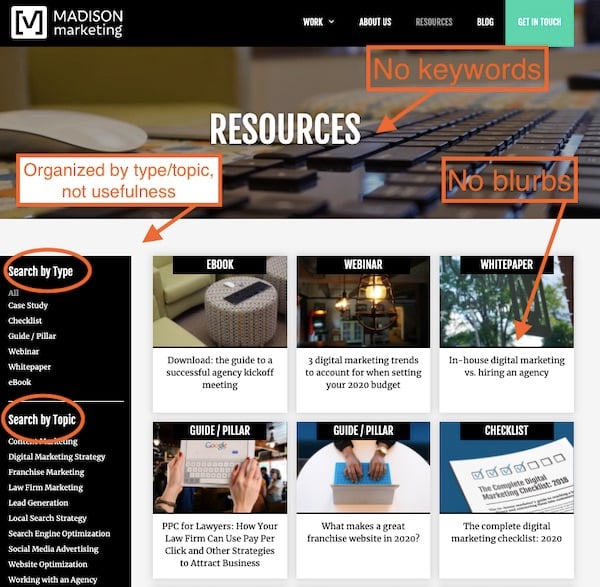 Madison Marketing Group resource page