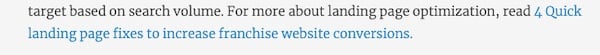 internal source link in anchor text