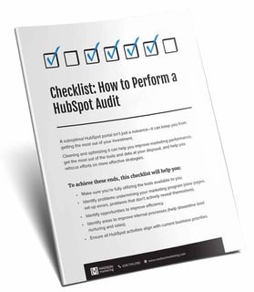 HubSpot audit checklist cover