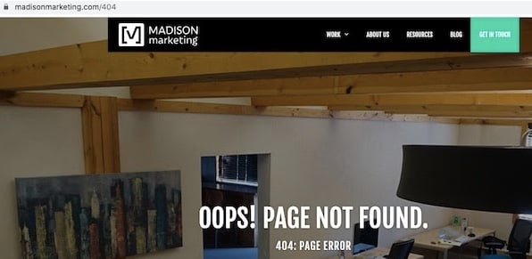 404 page