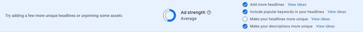 ad strength