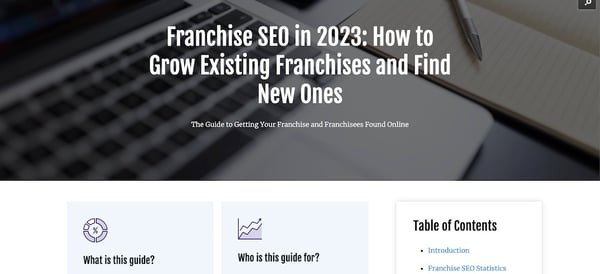 franchise seo pillar