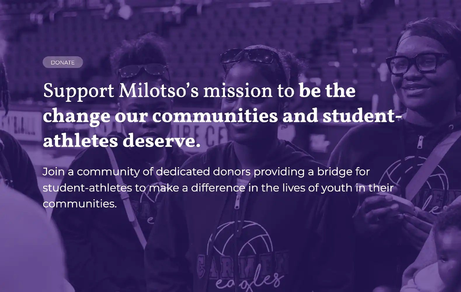 milotso donation page hero image